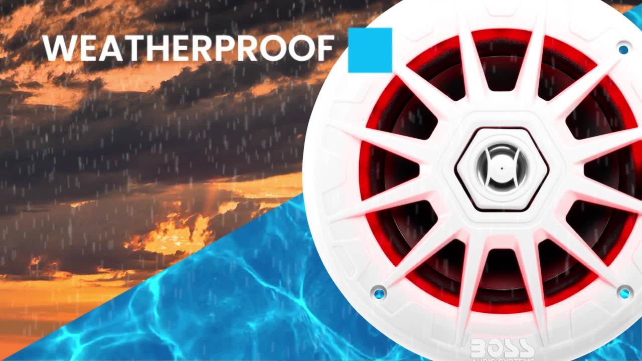 thumbnail video image 2 of Boss Audio 6.5" MRGB65 Speakers w/RGB Lighting - White - 200W, 2 of 15