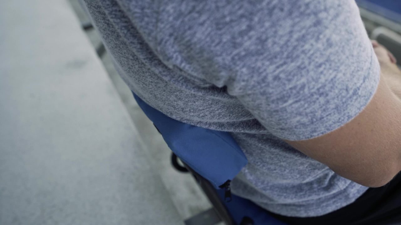 thumbnail video image 2 of Stansport Coliseum Seats - Black, 2 of 6