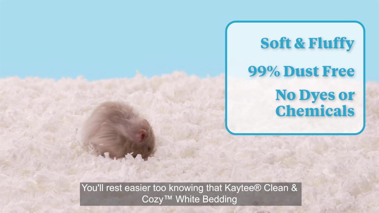 thumbnail video image 2 of Kaytee Clean & Cozy White Small Animal Pet Bedding 49.2 Liters, 2 of 10