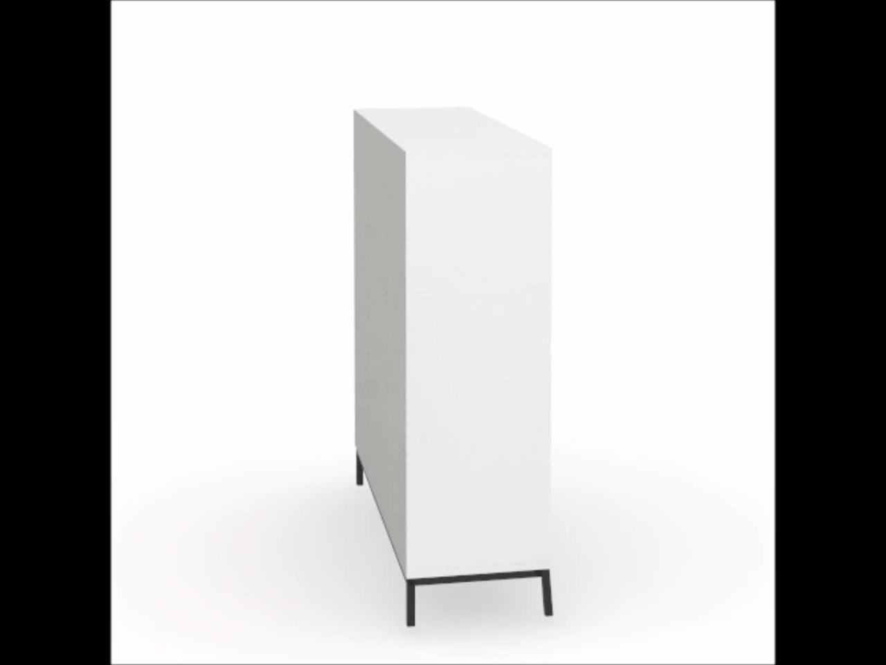 thumbnail video image 2 of Sauder North Avenue Engineered Wood 9-Cube Organizer in White Finish, 2 of 10