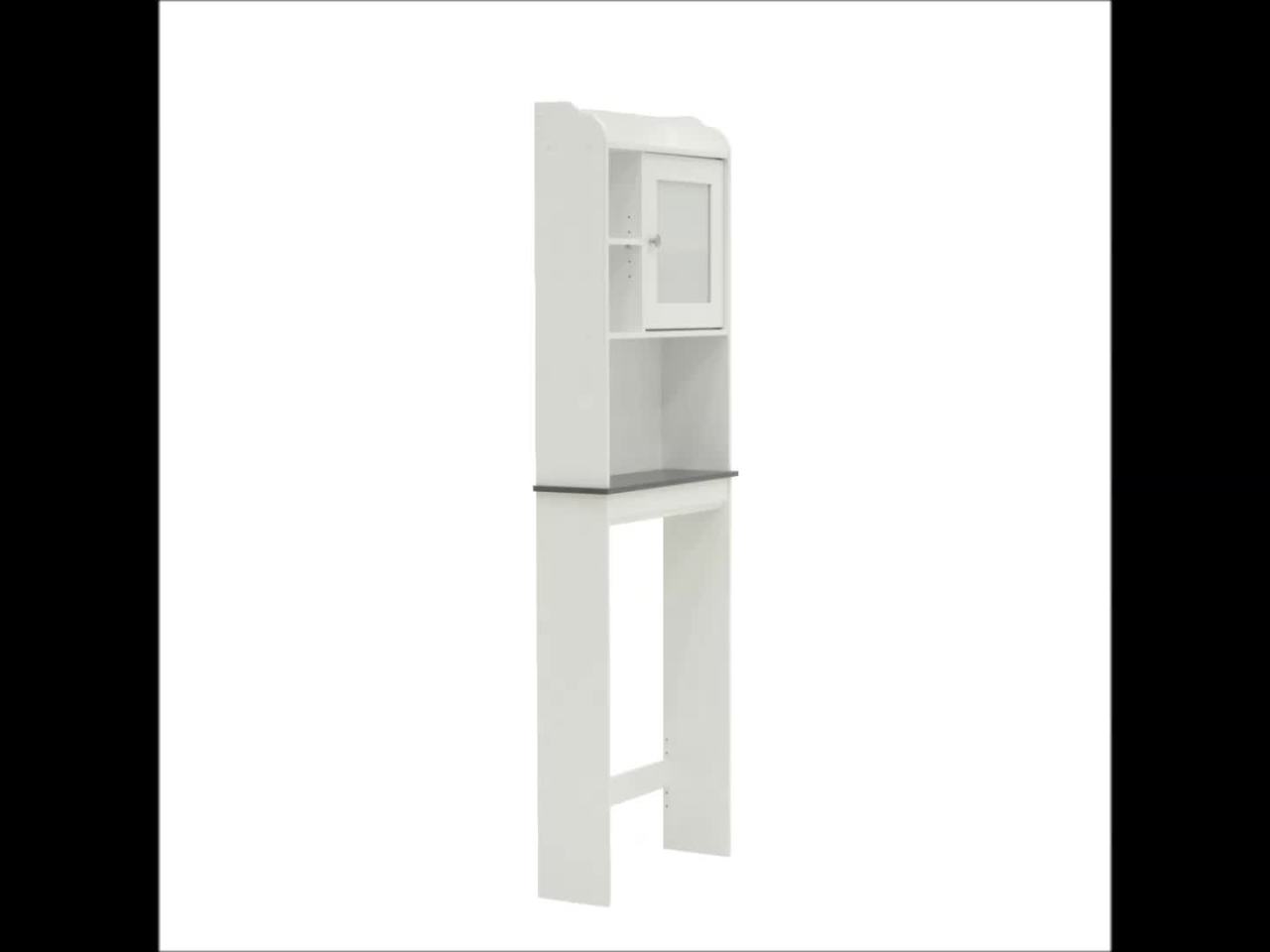 thumbnail video image 2 of Sauder Caraway Etagere, Soft White Finish, 2 of 8