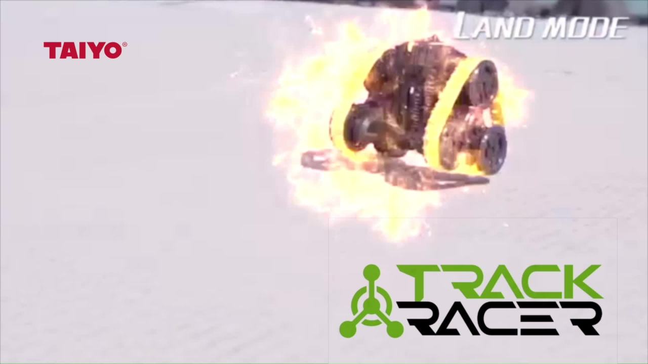 thumbnail video image 2 of Taiyo: Track Racer 1:16 Scale R/C Vehicle in Red/Black, 2 of 6