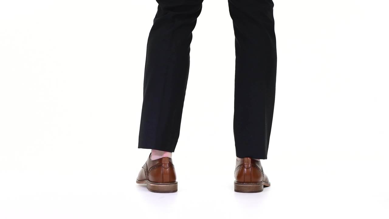 thumbnail video image 2 of Thomas & Vine Mens Clayton Wide Width Tru Comfort Foam Lace-up Round Toe Derby, 2 of 7