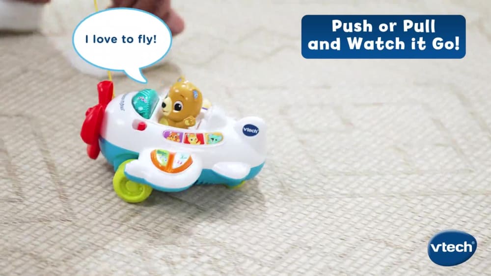 thumbnail video image 3 of VTech Soar & Discover Airplane Baby and Toddler Toys, 3 of 13