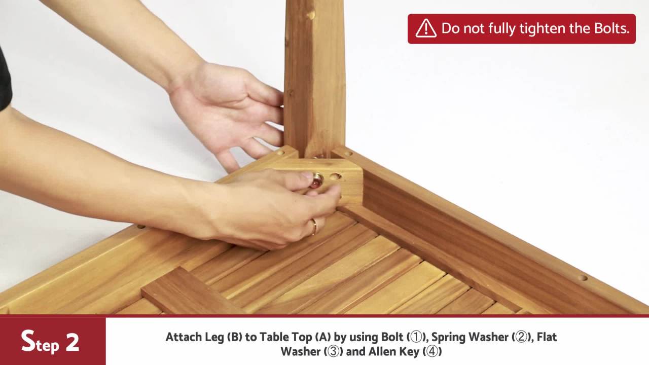 thumbnail video image 2 of GDF Studio Savannah Outdoor Acacia Wood Coffee Table, Teak, 2 of 10