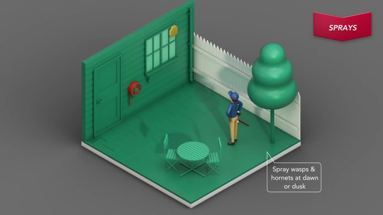 thumbnail video image 2 of Raid Wasp & Hornet Insect Killer 33 Bug Spray, 14 oz, 3 Count, 2 of 12