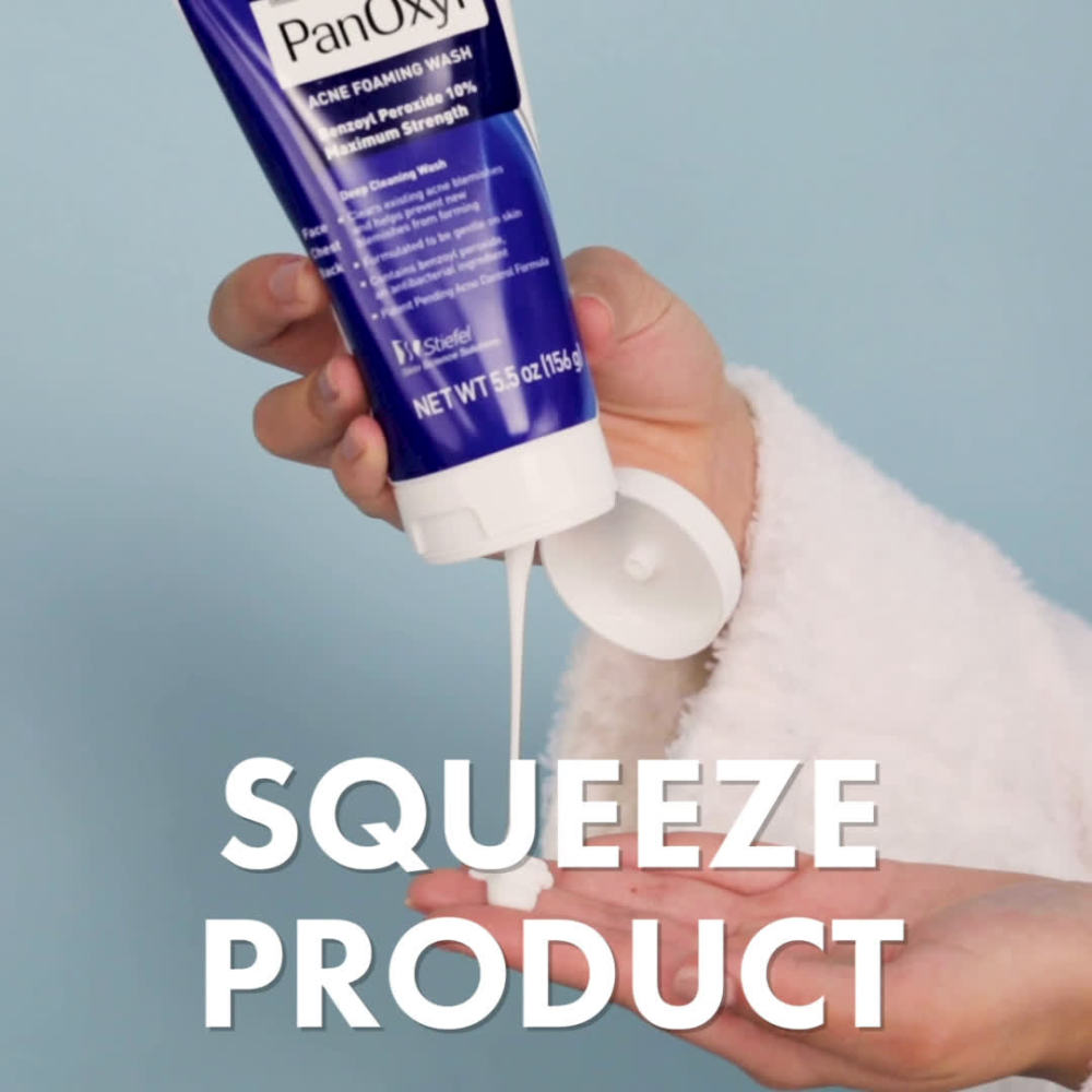 PanOxyl Max Strength Acne Foaming Wash, Face & Body, 10 Benzoyl