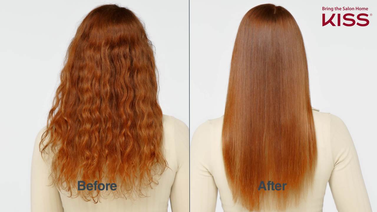 thumbnail video image 2 of KISS Tourmaline Ceramic Flat Iron Hair Straightener & Styling Tool, 1/2" Curved Plates, 2 of 8