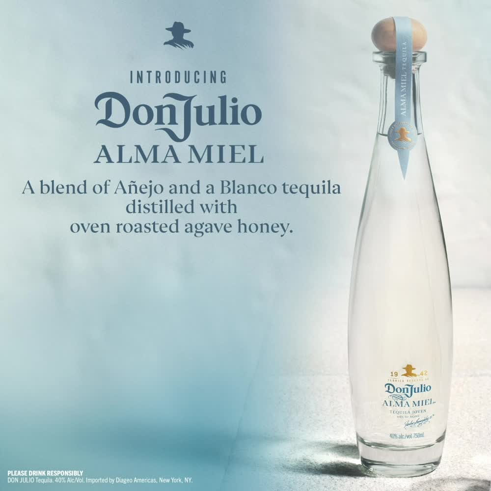 thumbnail video image 2 of Don Julio Alma Miel Tequila, 750 mL, 40% ABV, 2 of 11