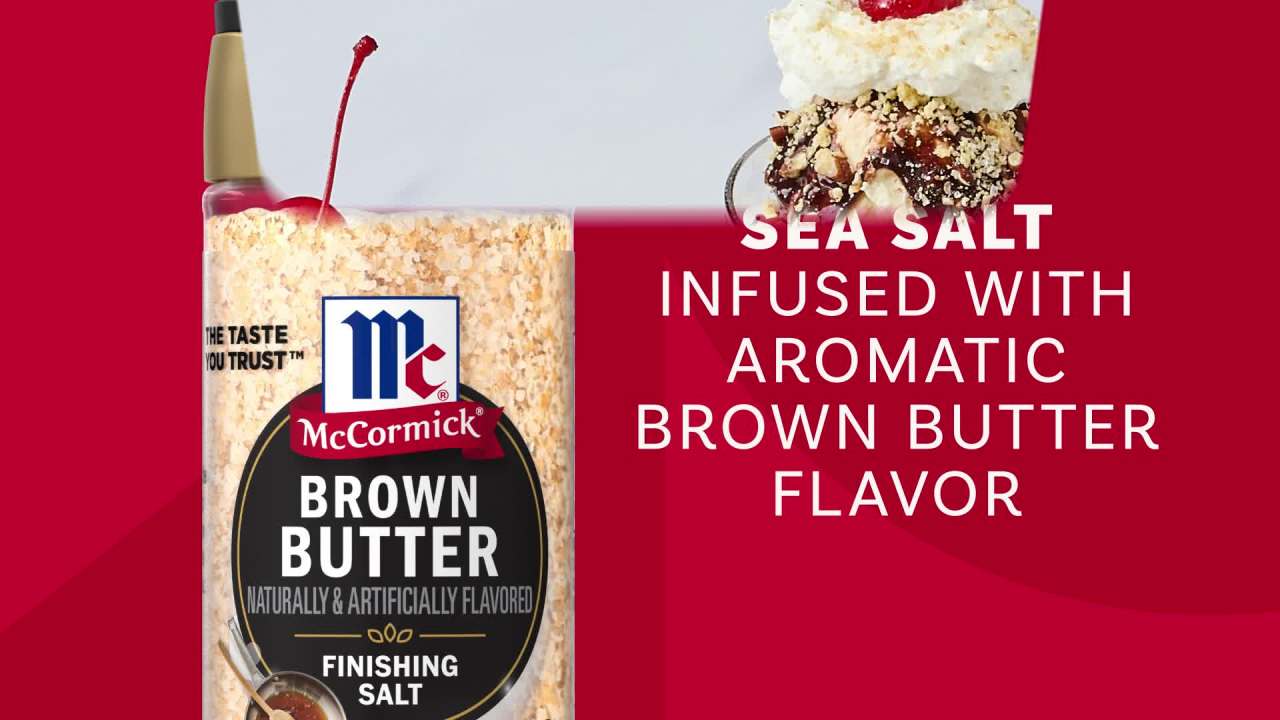 thumbnail video image 2 of McCormick Brown Butter Finishing Salt, 4.12 oz Bottle, 2 of 25