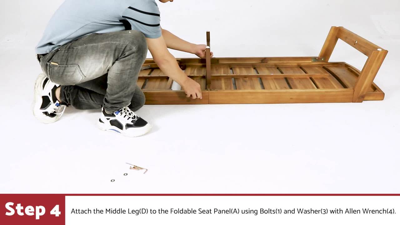 thumbnail video image 2 of Noble House Mahi 3-Piece Outdoor Acacia Wood Chaise Lounge Set in Teak/Brown, 2 of 19