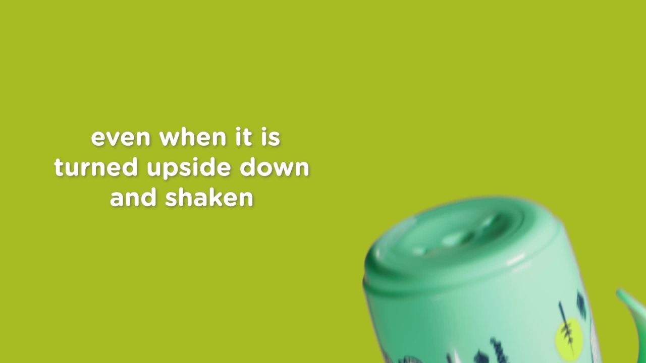 thumbnail video image 2 of Tommee Tippee Starter Weighted Straw Baby & Toddler Cup, Spill-Proof, 6m+, 10oz, Green, 1-Pack, 2 of 7