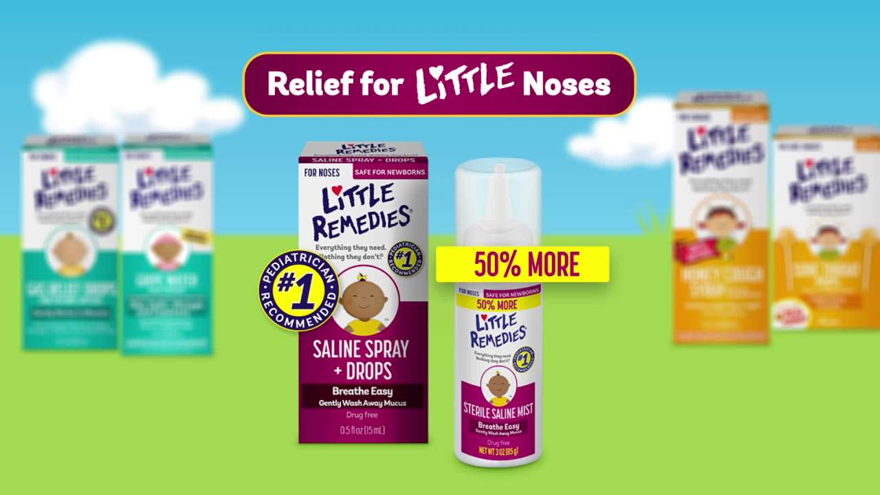 Little Remedies New Baby Essentials Kit, 6 Piece Kit for Baby's Nose and Tummy