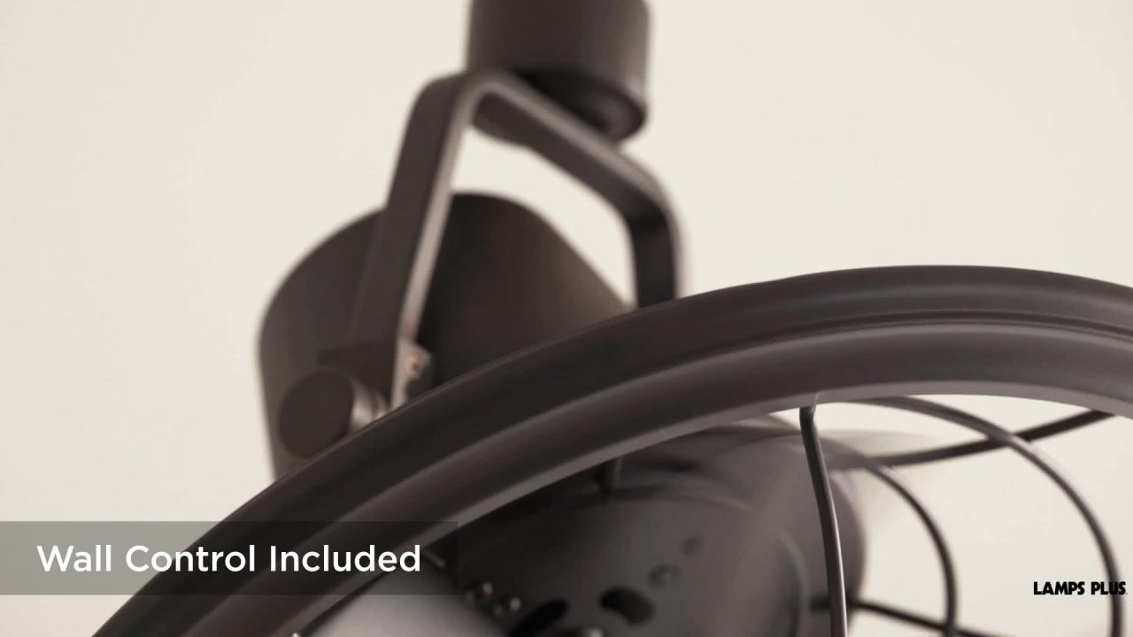 thumbnail video image 2 of 18" Casa Vieja Big Sky Mission Indoor Outdoor Ceiling Fan with Wall Control Mounted Adjustable Oil Rubbed Bronze Cage Damp Rated for Patio Exterior, 2 of 10