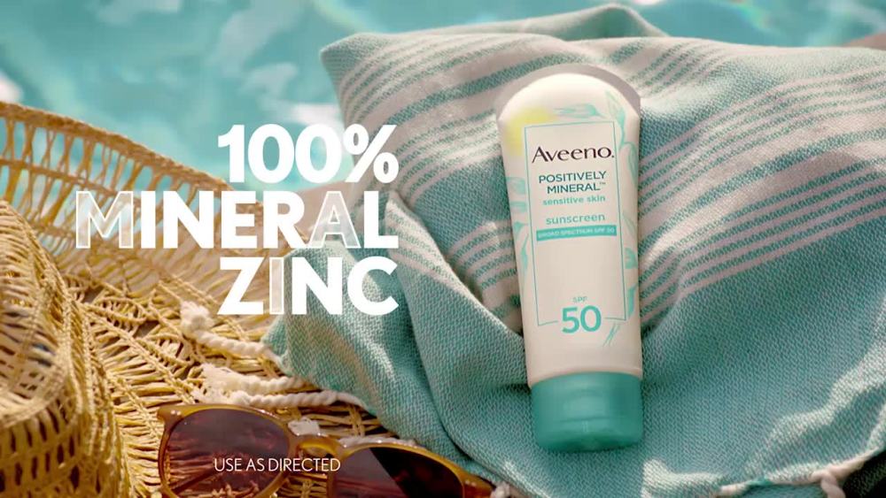 Aveeno Positively Mineral Sensitive Sunscreen Lotion SPF 50, 3 fl. oz - image 2 of 16