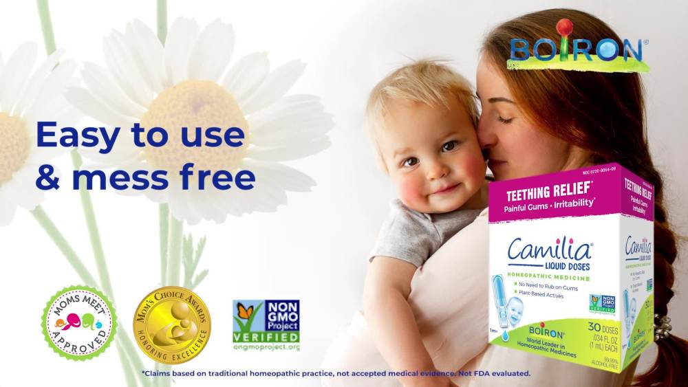 Boiron Camilia, Homeopathic Medicine for Teething Relief, 30 Single Liquid Doses - image 2 of 11