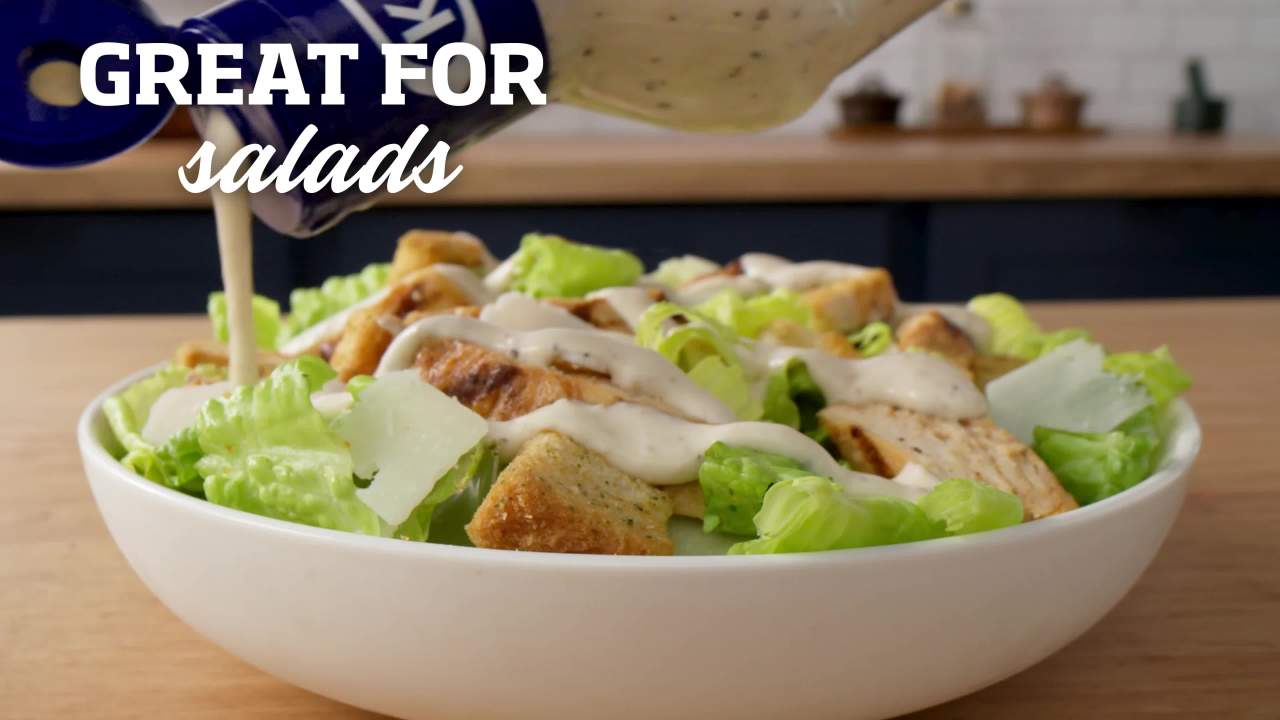 thumbnail video image 2 of Kraft Classic Caesar Dressing, 8 fl oz Bottle, 2 of 16