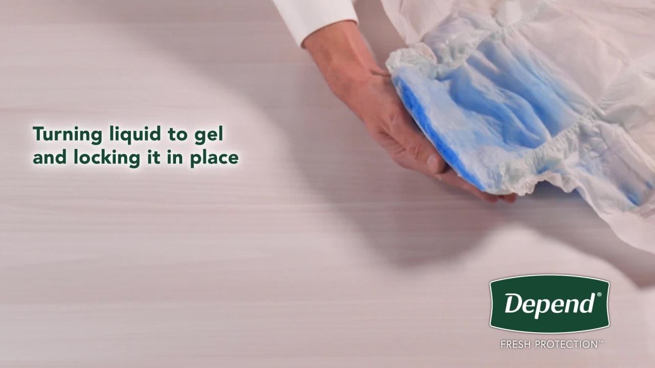 thumbnail video image 2 of Depend Protection with Tabs Incontinence Underwear, Adult Diapers, Unisex, L, 16 Count, 2 of 11