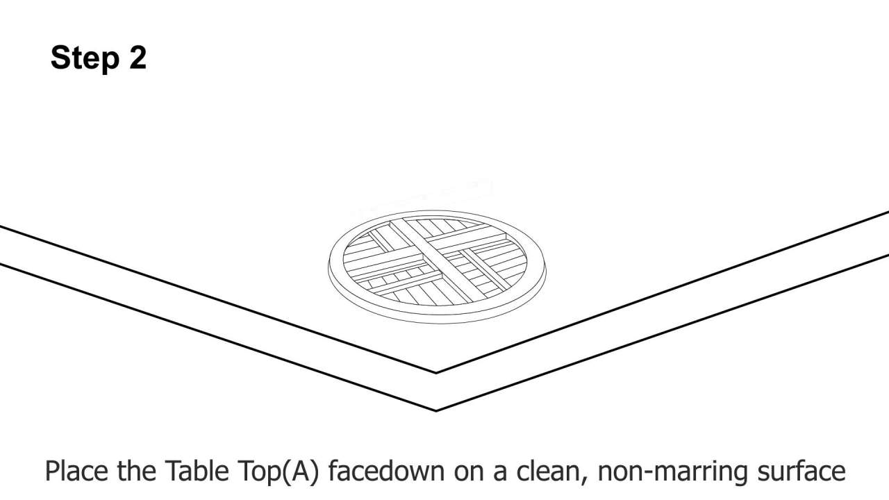 thumbnail video image 2 of GDF Studio Andria Outdoor Round Acacia Wood Bistro Table, Gray, 2 of 8