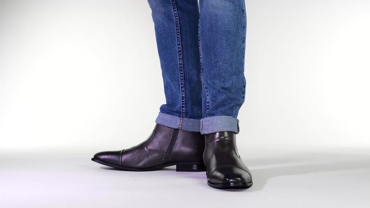 thumbnail video image 2 of Daxx Men's Gabe Wide-width Chelsea Boot, 2 of 2