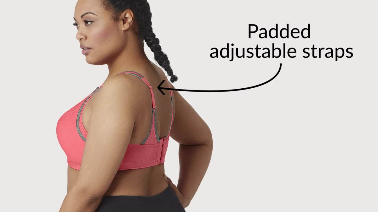 thumbnail video image 2 of Glamorise Full Figure Plus Size Custom Control WonderWire Sports Bra Underwire #9167, 2 of 7