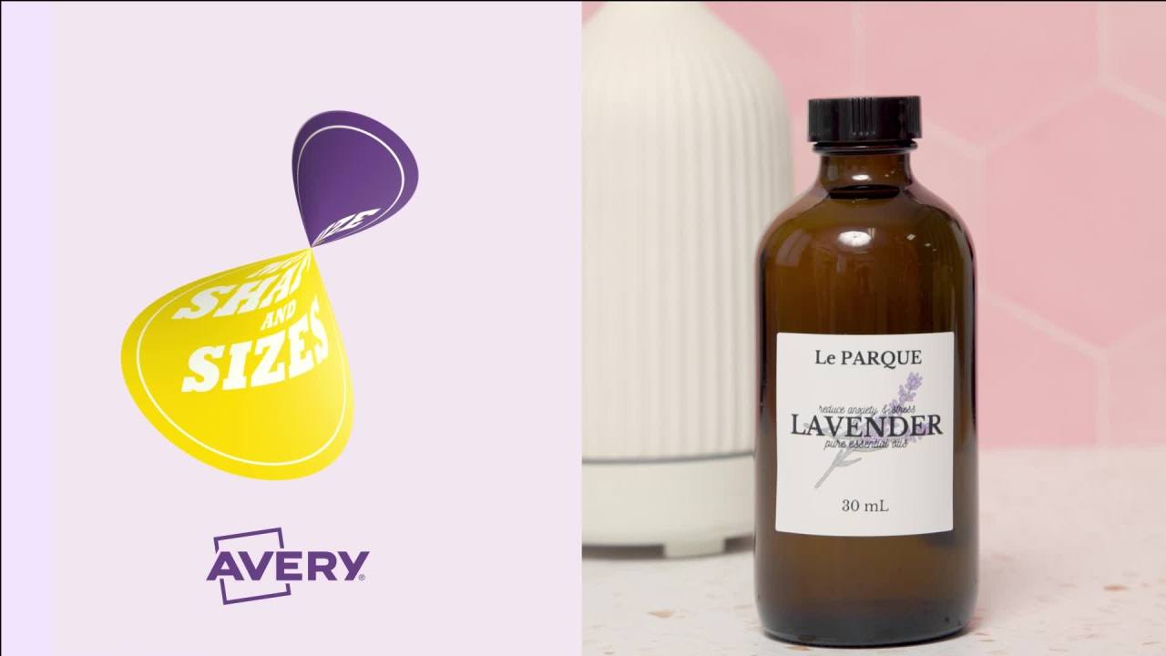 thumbnail video image 2 of Avery Waterproof Round Labels, 2.5" Diameter, White, 72ct (22856), 2 of 10