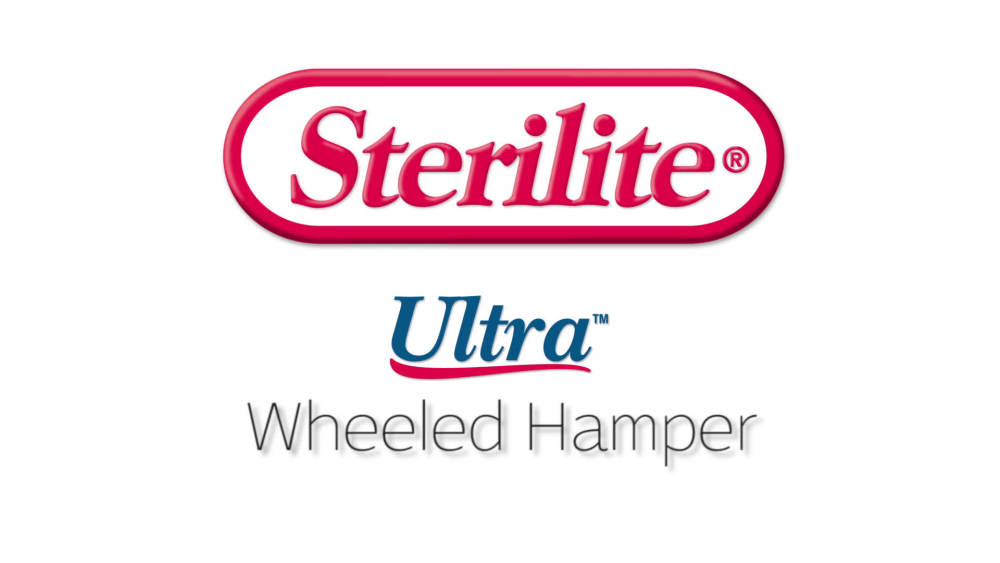 Sterilite Hamper w/Flip Top Lid, Retractable Pull Handle, & Wheels (3 Pack) - image 2 of 13