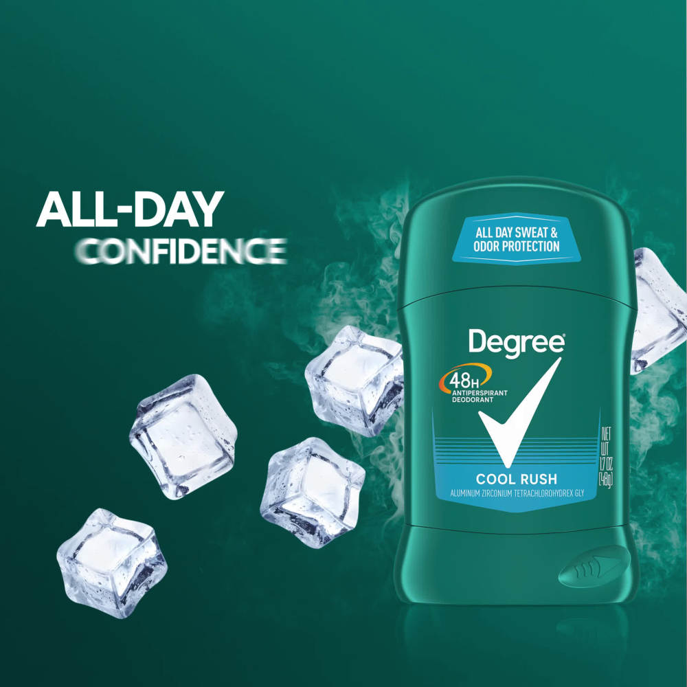 Degree for Men Dry Protection Cool Rush Antiperspirant Deodorant 1.7 oz - image 2 of 6