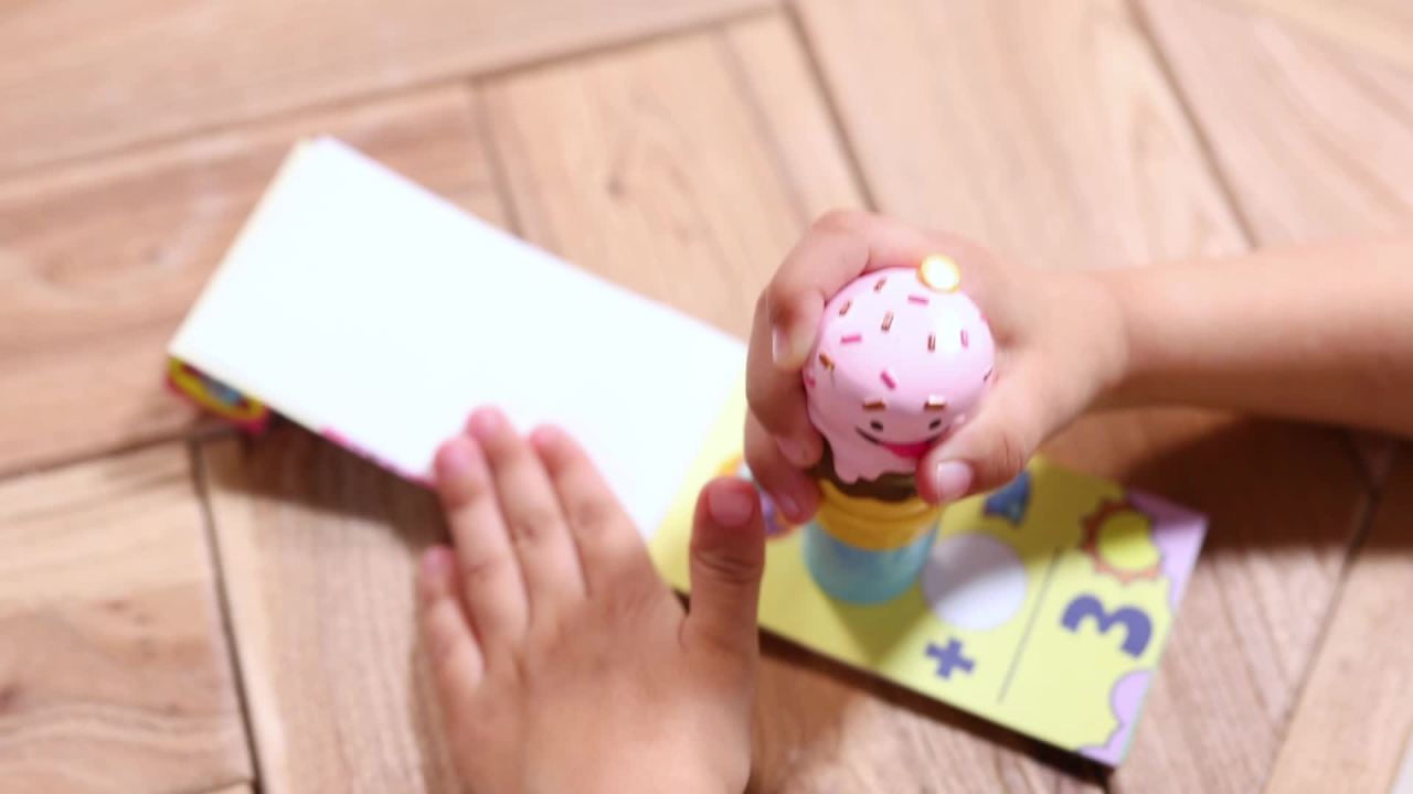 thumbnail video image 2 of Melissa & Doug Sticker WOW!™ Mini Activity Pad and 200+ Refill Stickers for Stamper – Favorite Things, 2 of 10