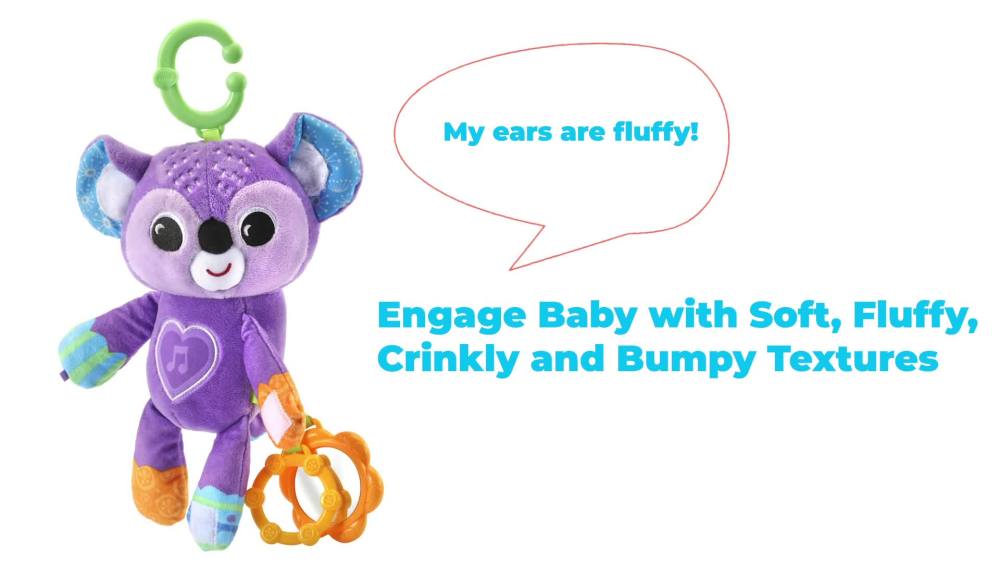 VTech® Grab & Go Koala Clip-On Stroller Plush Take-Along Toy for Infants - image 2 of 10