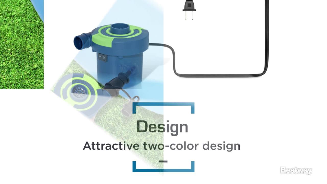 thumbnail video image 2 of Bestway Sidewinder AC Electric Air Pump, 2 of 9