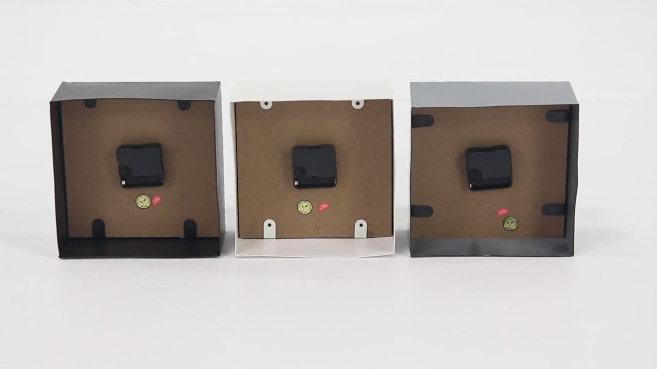 thumbnail video image 2 of DecMode 8" Multi Colored Metal Clock, Set of 3, 2 of 8