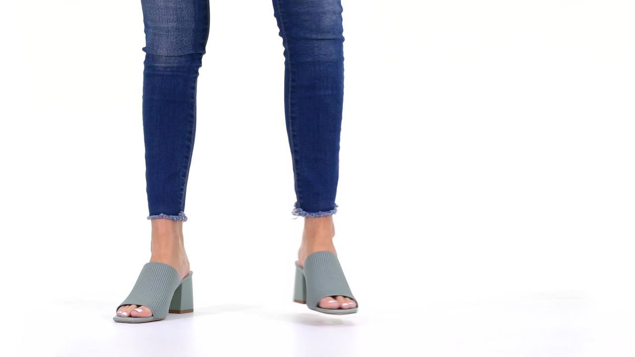 thumbnail video image 2 of Journee Womens Lorenna Open Square Toe Block Heel Dress Sandals, Widths Available, 2 of 10