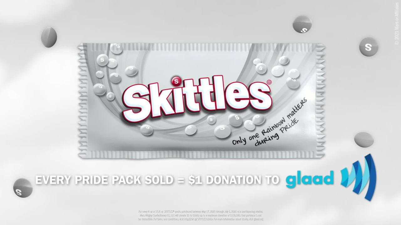 thumbnail video image 2 of Skittles Original Chewy Candy Limited Edition Pride Pack, Sharing Size Bag - 15.5oz, 2 of 8