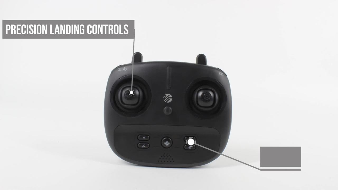 thumbnail video image 2 of Vivitar VTI Skytracker GPS Aerial Camera Drone, 1000ft Range, Live Streaming, Black and Yellow, sized 12" x 5" x 11.5", 2 of 6