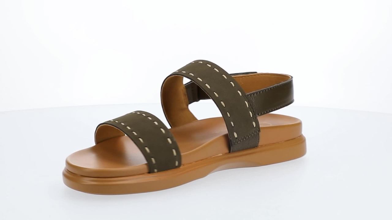 thumbnail video image 2 of Journee Womens Milie Multi Strap Sandals, 2 of 10