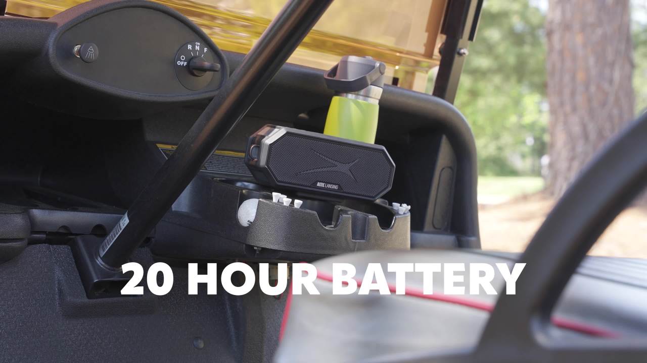 thumbnail video image 3 of Altec Lansing Hydra Blast 2.0 LED Lighting Floatable Waterproof Wireless Magnetic Bluetooth Portable Speaker, Black, IMW1302, 3 of 19