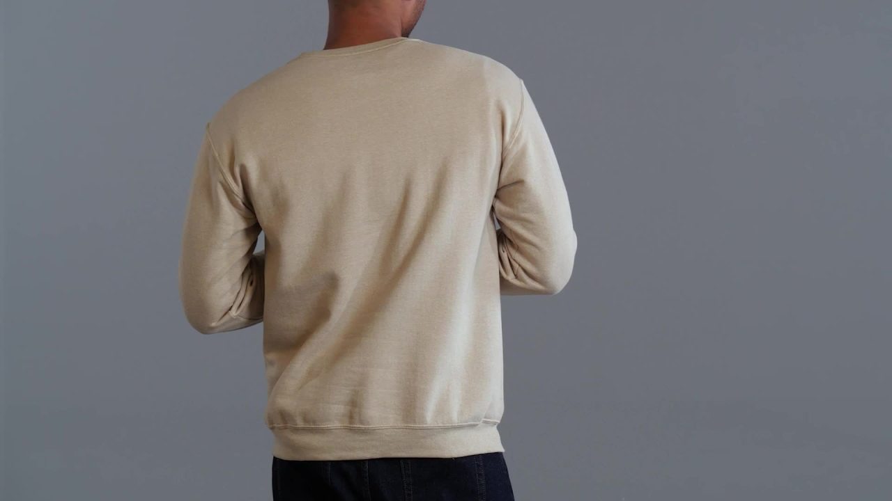 thumbnail video image 2 of Fruit of the Loom Men's EverSoft Fleece Crew Sweatshirt, Sizes S-4XL, 2 of 13
