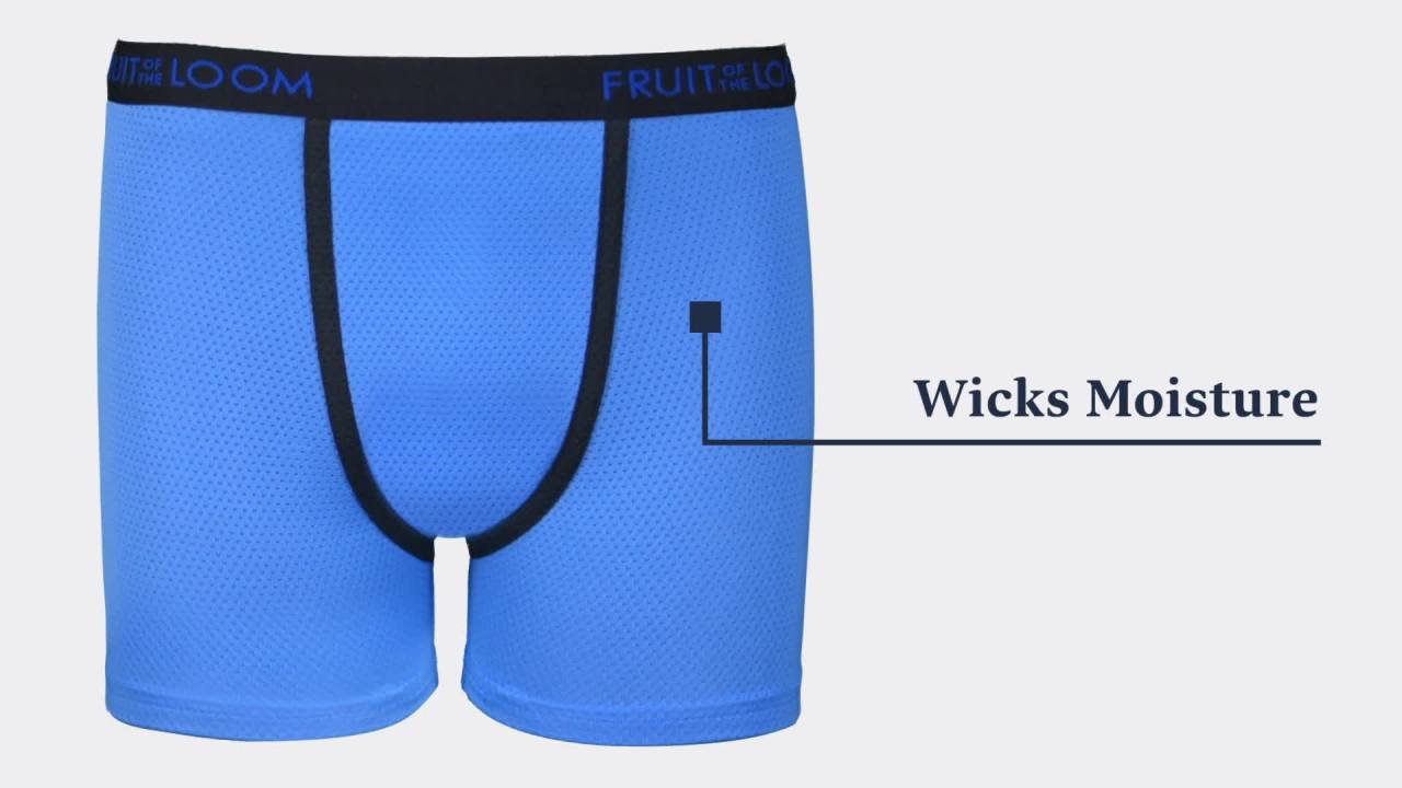 thumbnail video image 2 of Fruit of the Loom Boys' Breathable Lightweight Boxer Briefs, 5 Pack, Sizes S-XL, 2 of 4