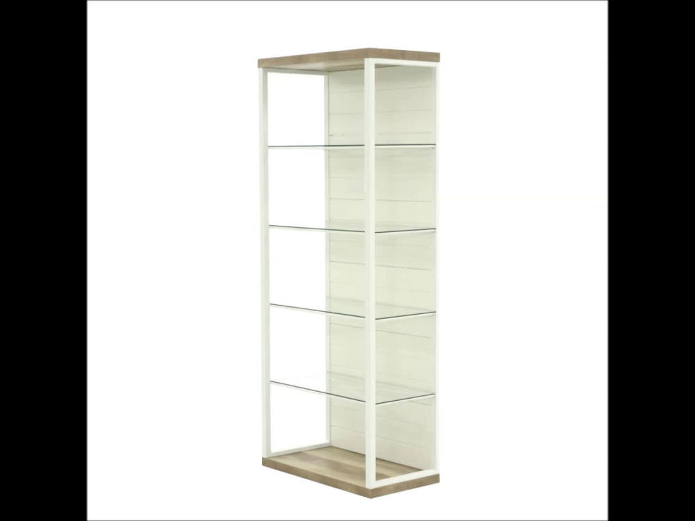 Sauder Cottage Road Tall Bookcase, White Finish
