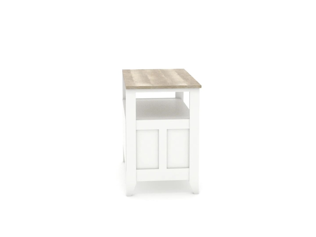 thumbnail video image 2 of Sauder August Hill Open Shelf Lateral File Cabinet, Finish, Each, Soft White, 2 of 15