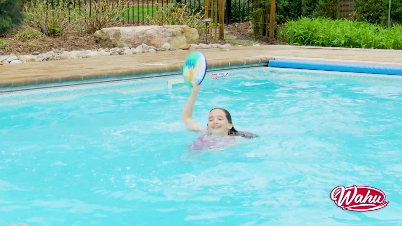 thumbnail video image 2 of Wahu Aqua Disc Blue/Green/Yellow - 100% Waterproof Neoprene Disc, 2 of 7