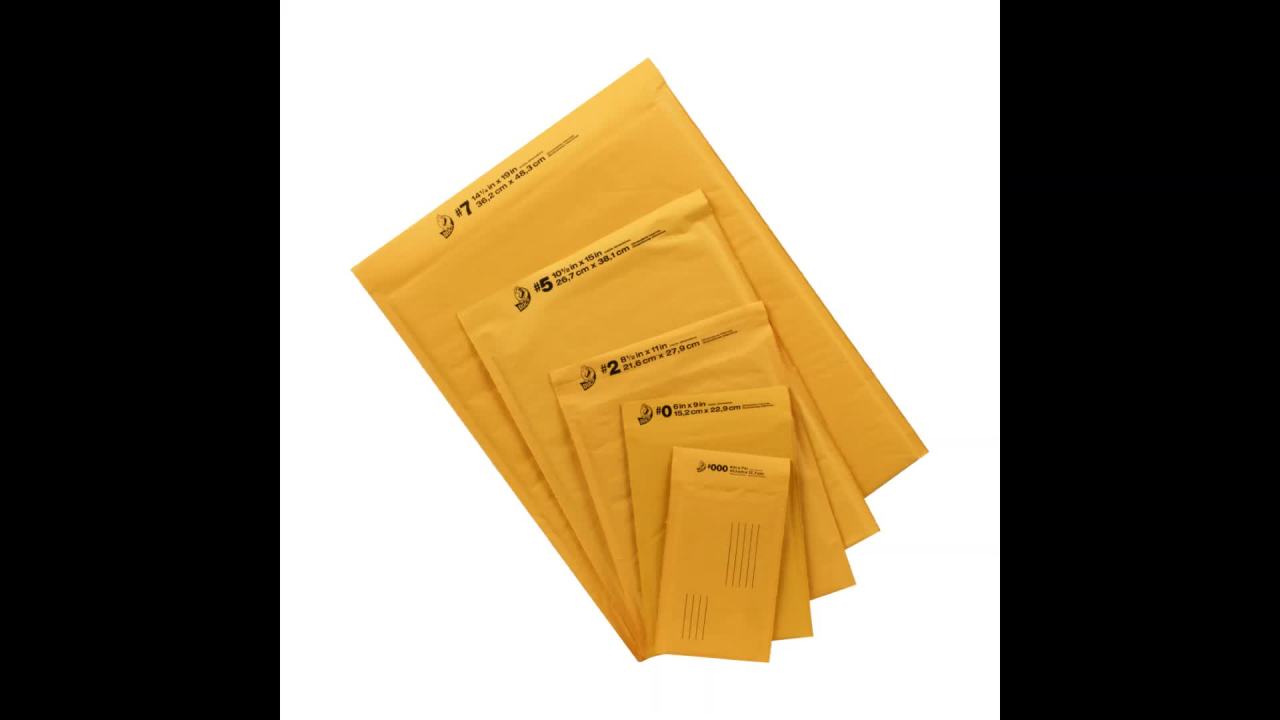 thumbnail video image 2 of Duck Max Strength Self-Sealing Poly Bubble Mailer #0, 6" x 9", Solid White, 25 Pack, 2 of 15