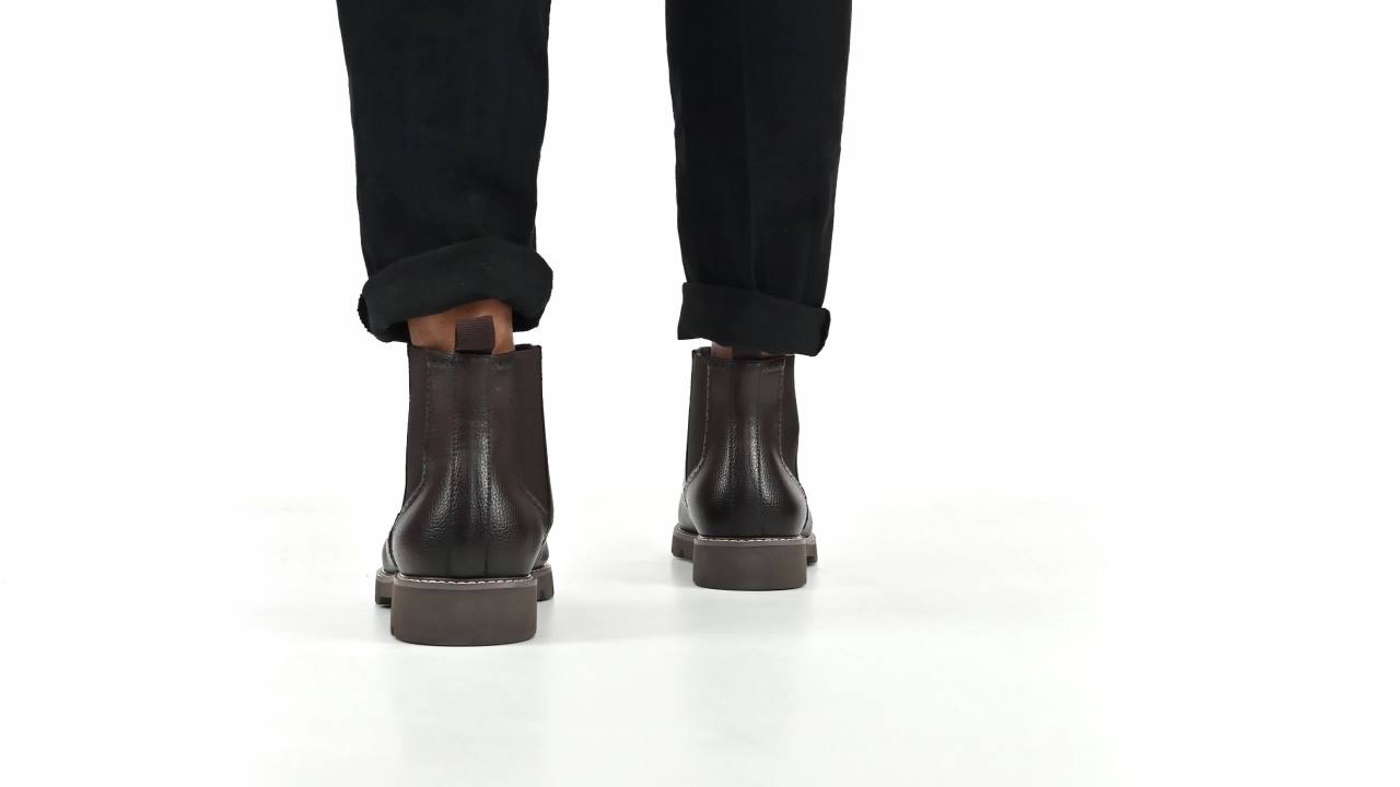 thumbnail video image 2 of Vance Mens Bowman Wingtip Lace-up Ankle Boot, 2 of 10