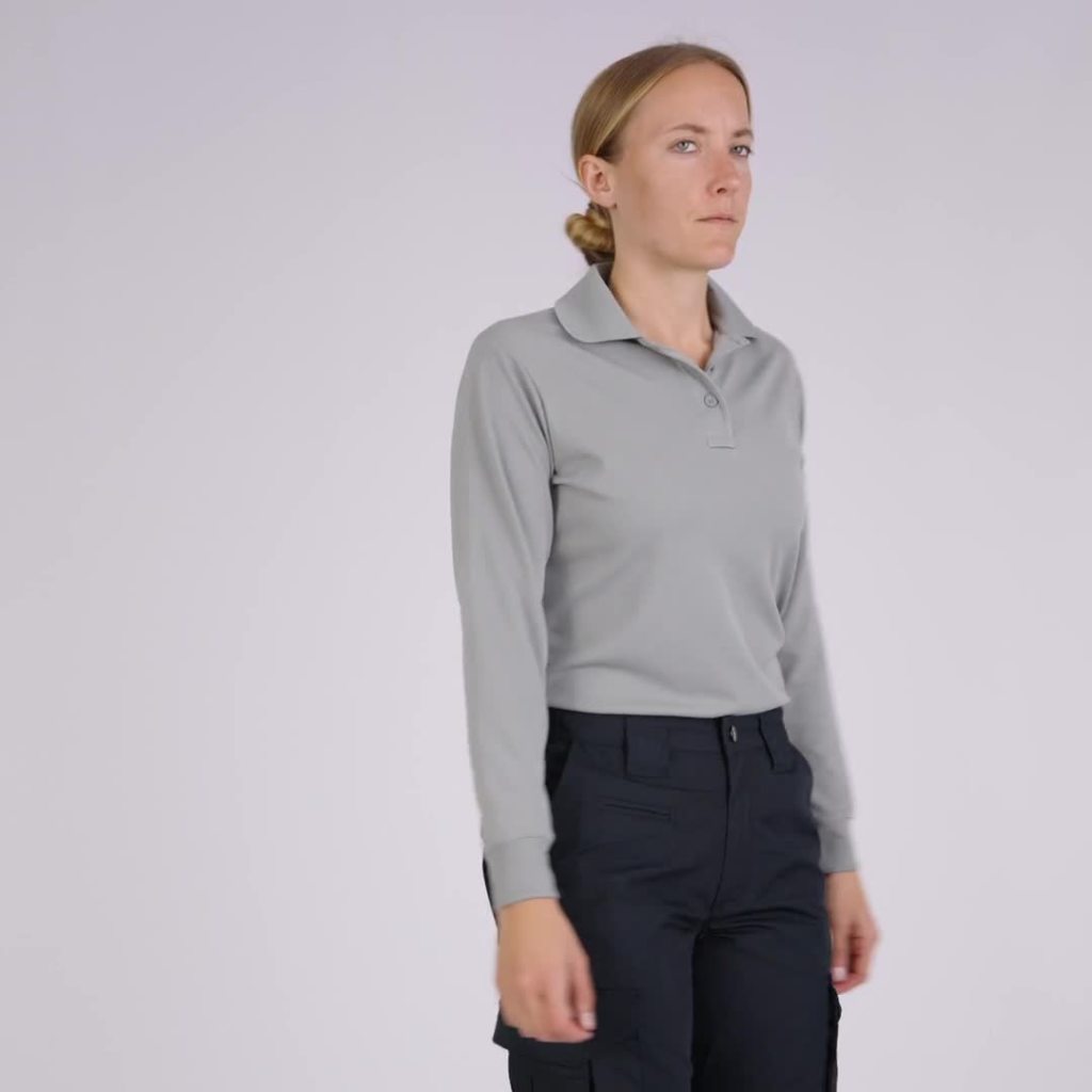 thumbnail video image 2 of Propper Women's Long Sleeve Polo, 2 of 7