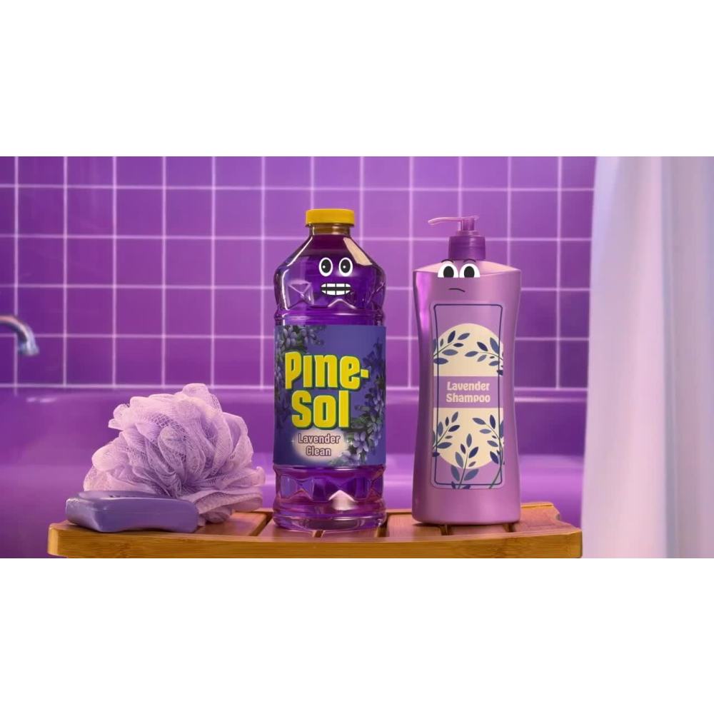 thumbnail video image 2 of Pine-Sol Multi-Surface Floor Cleaner, Lavender Clean, 60 Fluid Ounces, 2 of 14