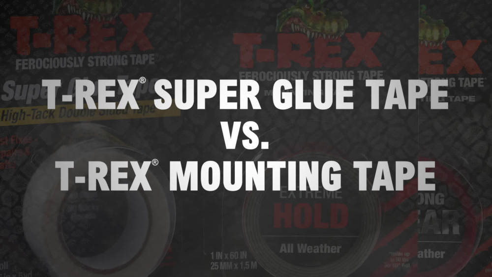 TRex Brand Ferociously Strong and Clear 1 in. x 90 in. Adhesive Mounting Tape