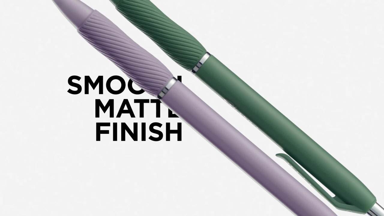 thumbnail video image 2 of Sharpie S-Gel, Gel Pens, Medium Point (0.7mm), Green Barrel, Black Ink, 4 Count, 2 of 7