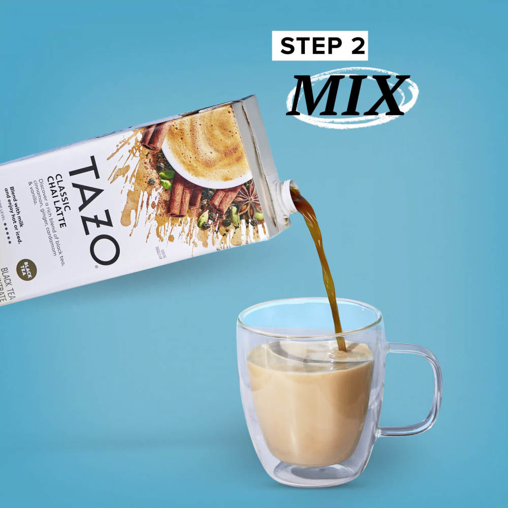 TAZO Classic Chai Latte Iced Tea Concentrate, Black Tea, 32 oz Carton - image 2 of 10