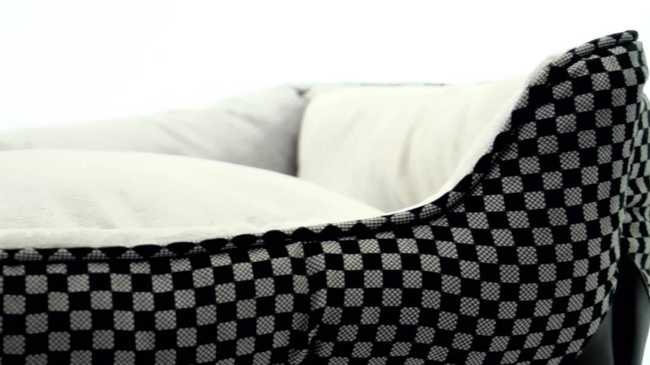 thumbnail video image 2 of K&H Pet Products Self-Warming Lounge Sleeper Pet Bed Sage/Tan Small 16 X 20 Inches, 2 of 9